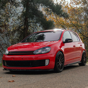 Front Splitter Gloss Black - VW VOLKSWAGEN Golf MK6 GTI 2008-2012