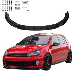 Front Splitter Gloss Black - VW VOLKSWAGEN Golf MK6 GTI 2008-2012