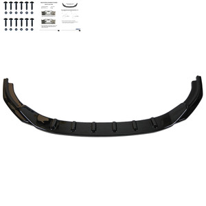 Front Splitter Gloss Black - VW VOLKSWAGEN Golf MK6 GTI 2008-2012