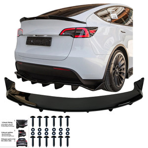 Rear Center Splitter Gloss Black - TESLA Model Y 2020-2025