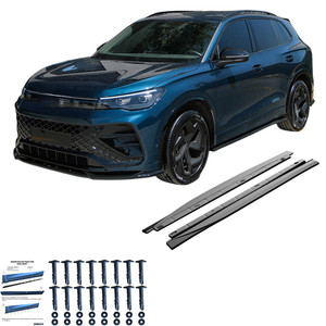 Side Skirts Gloss Black - VW VOLKSWAGEN Tiguan Standard / R-Line MK3 2024+
