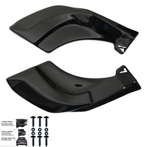 Rear Side Splitters Gloss Black - VW VOLKSWAGEN Tiguan Standard / R-Line MK3 2024+