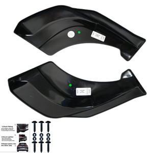 Rear Side Splitters Gloss Black - VW VOLKSWAGEN Tiguan Standard / R-Line MK3 2024+
