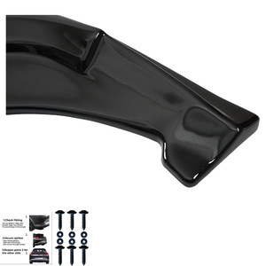 Rear Side Splitters Gloss Black - VW VOLKSWAGEN Tiguan Standard / R-Line MK3 2024+