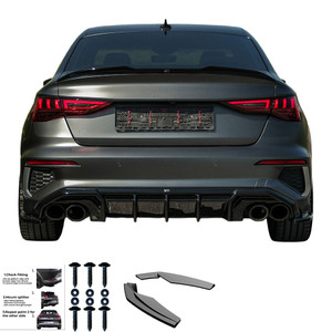 Body Kit Gloss Black - AUDI A3 S-Line / S3 Sedan 8Y 2020-2024