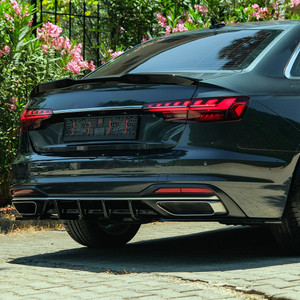 Rear Side Splitters Gloss Black - AUDI A4 B9 Facelift 2020-2024