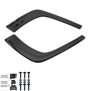 Rear Side Splitters Gloss Black - AUDI A4 B9 Facelift 2020-2024