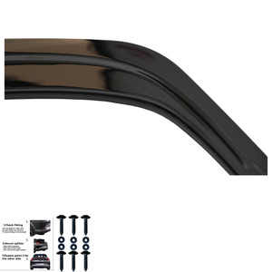 Rear Side Splitters Gloss Black - AUDI A4 B9 Facelift 2020-2024