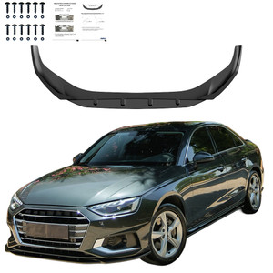 Front Splitter Gloss Black - AUDI A4 B9 Facelift 2020-2024 - Non S-Line