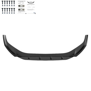 Front Splitter Gloss Black - AUDI A4 B9 Facelift 2020-2024 - Non S-Line