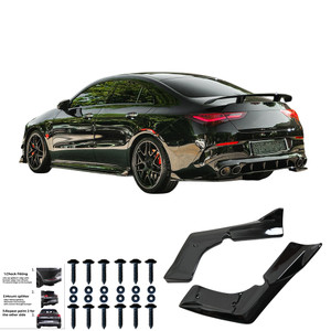 Rear Side Splitters Gloss Black - MERCEDES CLA35 / CLA45 Aero Pack C118 2019-2023