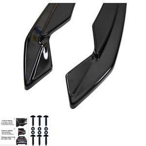 Rear Side Splitters Gloss Black - AUDI S3 / A3 S-Line 8Y ( Sedan ) 2020-2024
