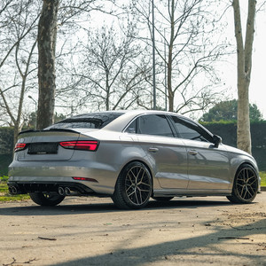 Side Skirts Gloss Black - AUDI A3 8V Facelift Sedan 2016-2020