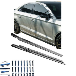 Side Skirts Gloss Black - AUDI A3 8V Facelift Sedan 2016-2020