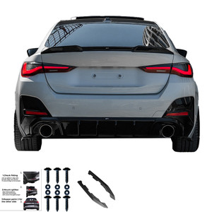 Rear Side Splitters Gloss Black - BMW 4 Series G26 Grand Coupe M-Pack / M440i 2021+