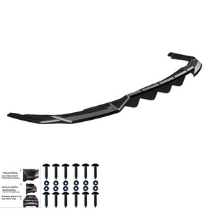 Rear Center Splitter Gloss Black - AUDI Q5 S-Line SUV MK2 Facelift 2020-2024