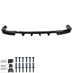 Rear Center Splitter Gloss Black - AUDI Q5 S-Line SUV MK2 Facelift 2020-2024
