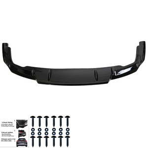 Rear Center Splitter Gloss Black - AUDI Q5 S-Line SUV MK2 Facelift 2020-2024