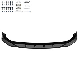 Front Splitter Gloss Black - AUDI SQ5 / Q5 S-Line ( SUV / Sportback ) MK2 Facelift 2021-2024
