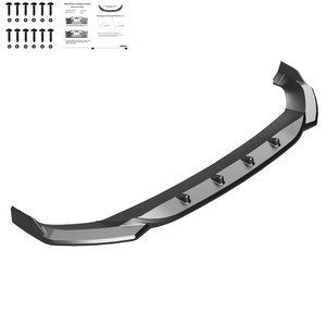 Front Splitter Gloss Black - AUDI SQ5 / Q5 S-Line ( SUV / Sportback ) MK2 Facelift 2021-2024