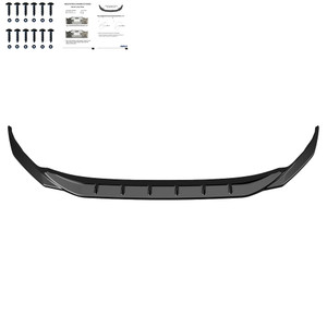 Front Splitter Gloss Black - AUDI A3 8Y Sedan Non S-Line