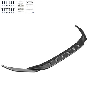 Front Splitter Gloss Black - AUDI A3 8Y Sedan Non S-Line