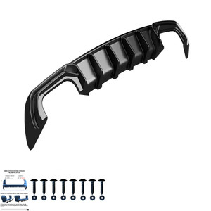 Rear Diffuser Gloss Black - AUDI A3 Sedan 8V Facelift 2016-2020