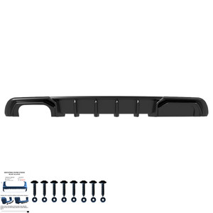 Rear Diffuser Gloss Black - AUDI A3 Sedan 8V Facelift 2016-2020