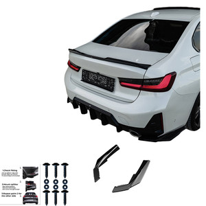 Rear Side Splitters Gloss Black - BMW 3 Series M-Pack G20 / G21 Facelift 2022+