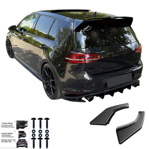 Rear Side Splitters Gloss Black - VW VOLKSWAGEN Golf MK7 GTI 2013-2016