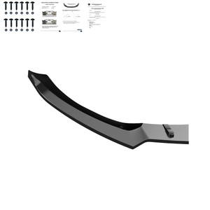 Front Splitter Gloss Black - MERCEDES CLA Coupe AMG-LINE C118 / X118 2019+