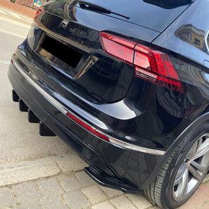Rear Side Splitters Gloss Black - VW VOLKSWAGEN Tiguan MK2 Standart / R-Line 2015-2020