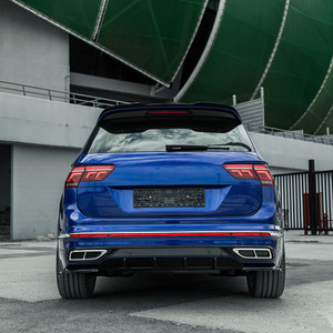 Rear Diffuser Gloss Black - VW VOLKSWAGEN Tiguan R-Line MK2 Facelift 2020-2024