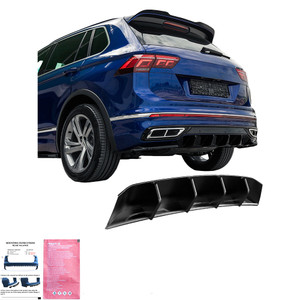 Rear Diffuser Gloss Black - VW VOLKSWAGEN Tiguan R-Line MK2 Facelift 2020-2024