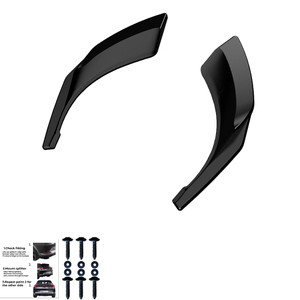 Rear Side Splitters Gloss Black - VW VOLKSWAGEN Tiguan R-Line MK2 Facelift 2020-2024