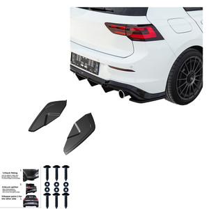 Rear Side Splitters Gloss Black - VW VOLKSWAGEN Golf MK8 GTI 2020+