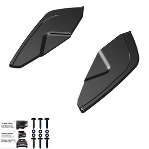 Rear Side Splitters Gloss Black - VW VOLKSWAGEN Golf MK8 GTI 2020+