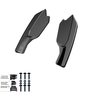 Rear Side Splitters Gloss Black - VW VOLKSWAGEN Golf R MK8 2020+