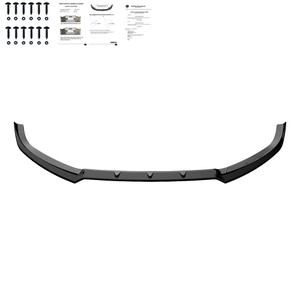 Front Splitter Gloss Black V2 - AUDI A3 S-Line / S3 8V 2015-2016