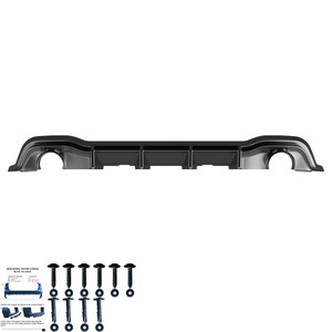 Rear Diffuser Gloss Black - VW VOLKSWAGEN Golf MK8 GTI / R-Line 2020+