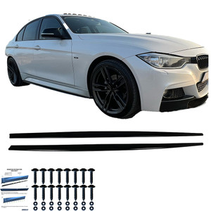 Side Skirts Gloss Black - BMW 3 Series F30 M-Sport 2012-2018