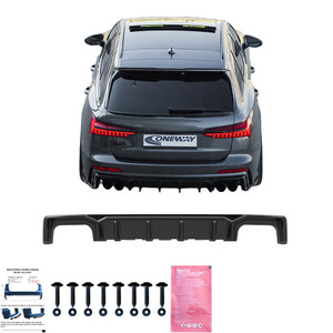 Rear Diffuser Gloss Black - AUDI S6 C8 / C8 Facelift (Sedan-Avant) 2019+