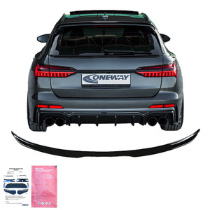 Trunk Spoiler Gloss Black - AUDI S6 C8 / C8 Facelift (Sedan-Avant) 2019+