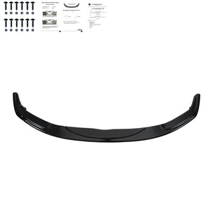 Front Splitter Gloss Black - BMW 5 Series F10 / F11 M-Pack 2011-2016 Version 3 with ABE TÜV