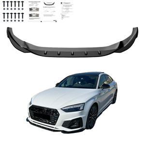 Front Splitter Gloss Black - AUDI A5 S-Line / S5 F5 Facelift 2019-2024 with ABE TÜV