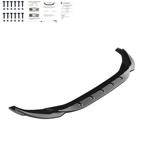 Front Splitter Gloss Black - AUDI A5 S-Line / S5 F5 Facelift 2019-2024 with ABE TÜV
