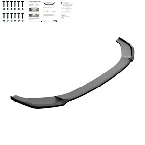 Front Splitter Gloss Black - AUDI A6 S-Line / S6 C8 (Sedan-Avant) 2019+ V2