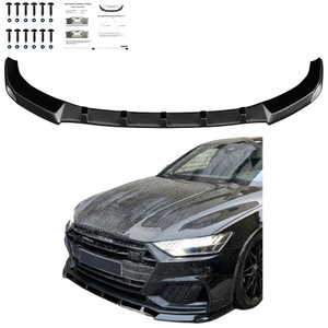 Front Splitter Gloss Black - AUDI A7 S-Line / S7 C8 2018+