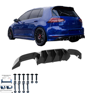 Rear Diffuser Gloss Black - VW VOLKSWAGEN Golf MK7 R 2013-2016