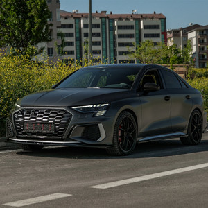 Front Splitter Gloss Black V1 - AUDI A3 S-Line / S3 8Y  - 2021-2024